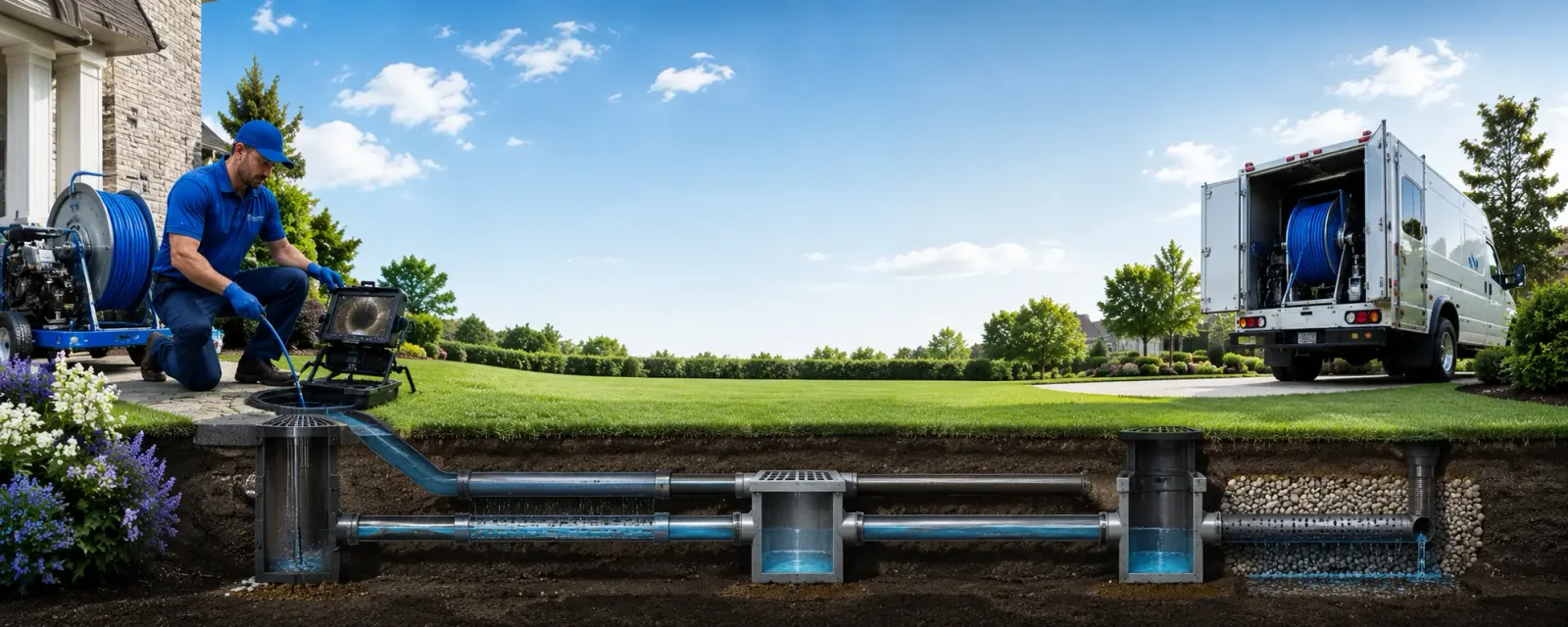Outdoor drain cleaning information for Lyndonville, NY